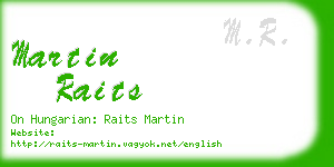 martin raits business card